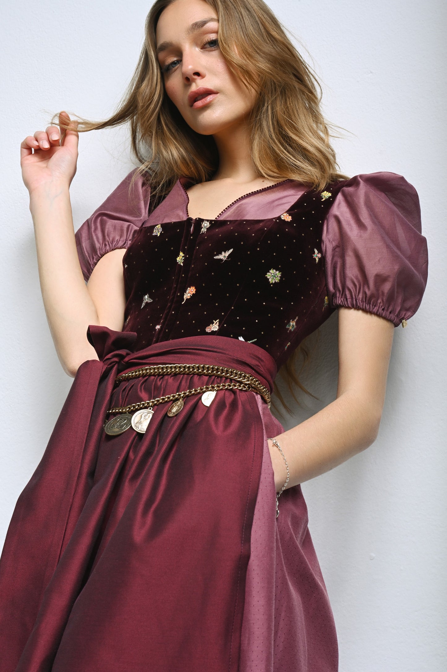 Bluse Feli Mini-Puff Chiffon