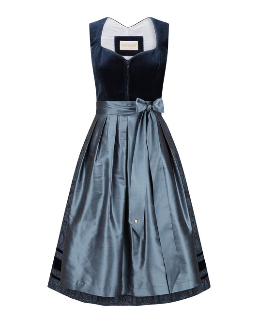Samtdirndl Melissa mit abknöpfbarem Arm