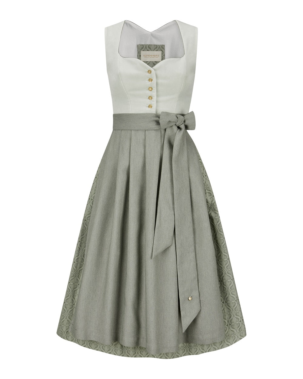 Samtdirndl Mel mit abnehmbarem Flügelarm
