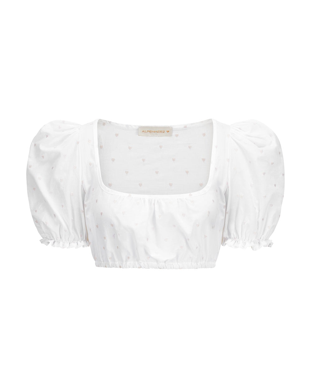 Bluse Sarah Mini-Puff mit Herzstick