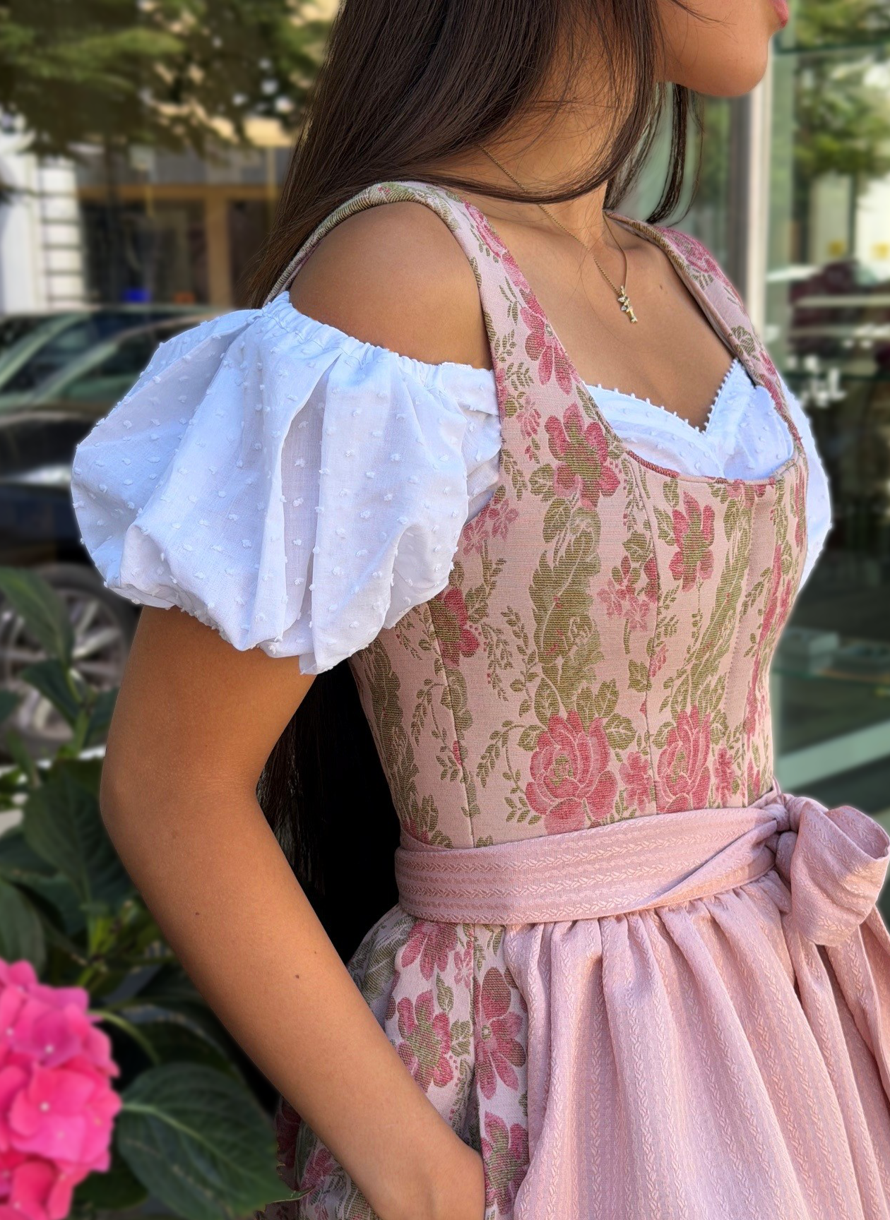Bluse Carmen Plumity kurzarm