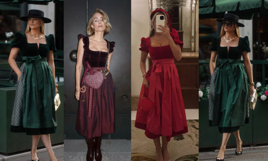 Weihnacht in tracht festliche dirndl
