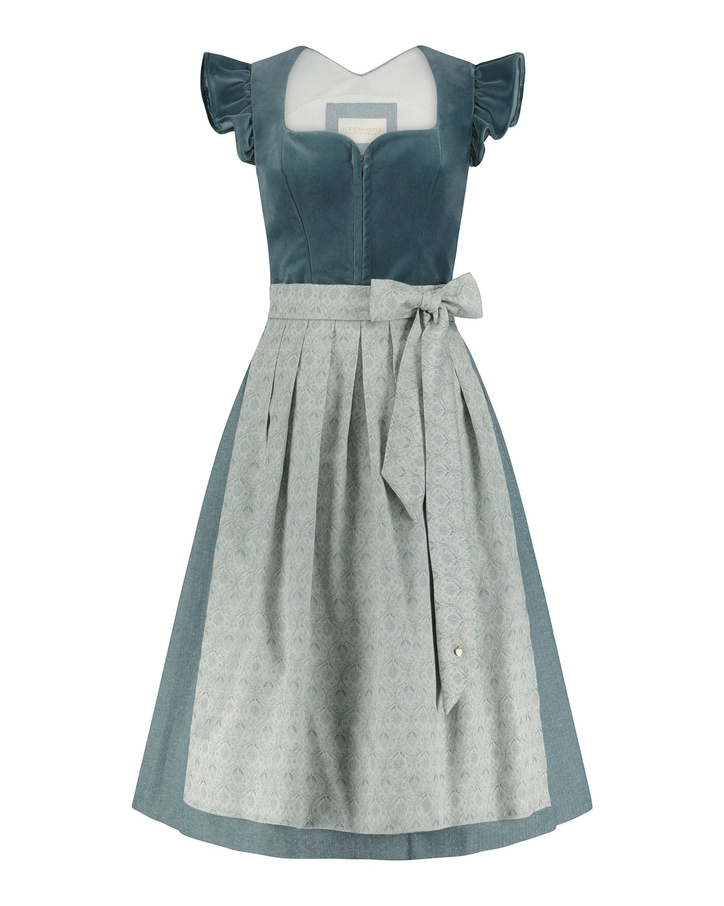 Samtdirndl Melissa mit abknöpfbarem Arm