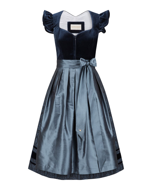 Samtdirndl Melissa mit abknöpfbarem Arm