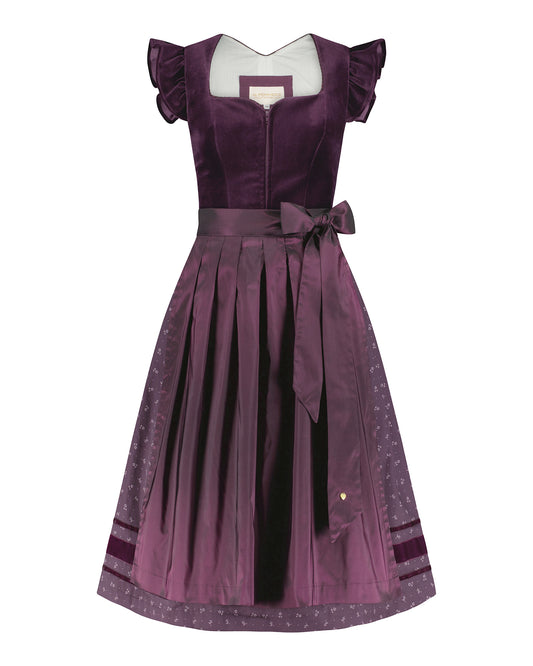 Samtdirndl Melissa mit abknöpfbarem Arm
