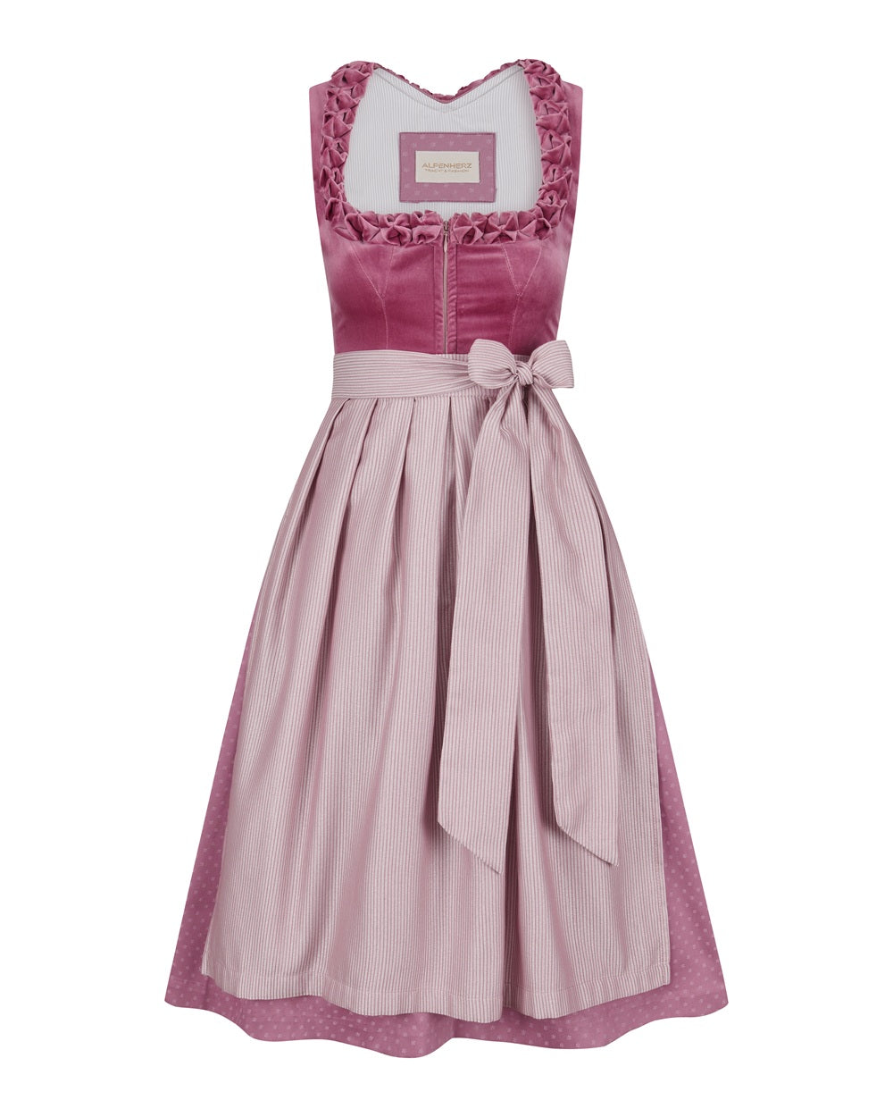 Dirndl Josephine mit Streifenschürze
