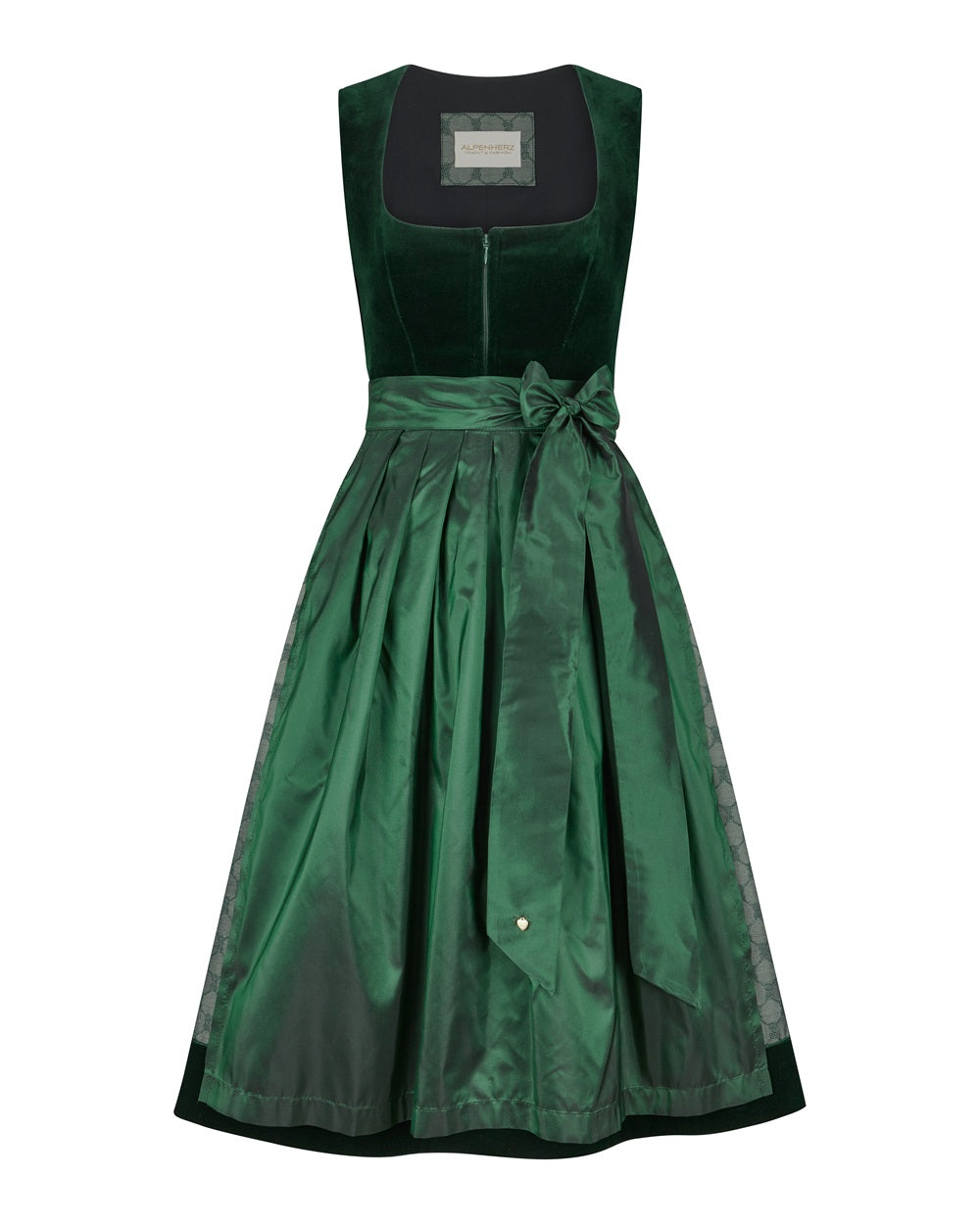 Samtdirndl Mona mit abnehmbarem Puffarm