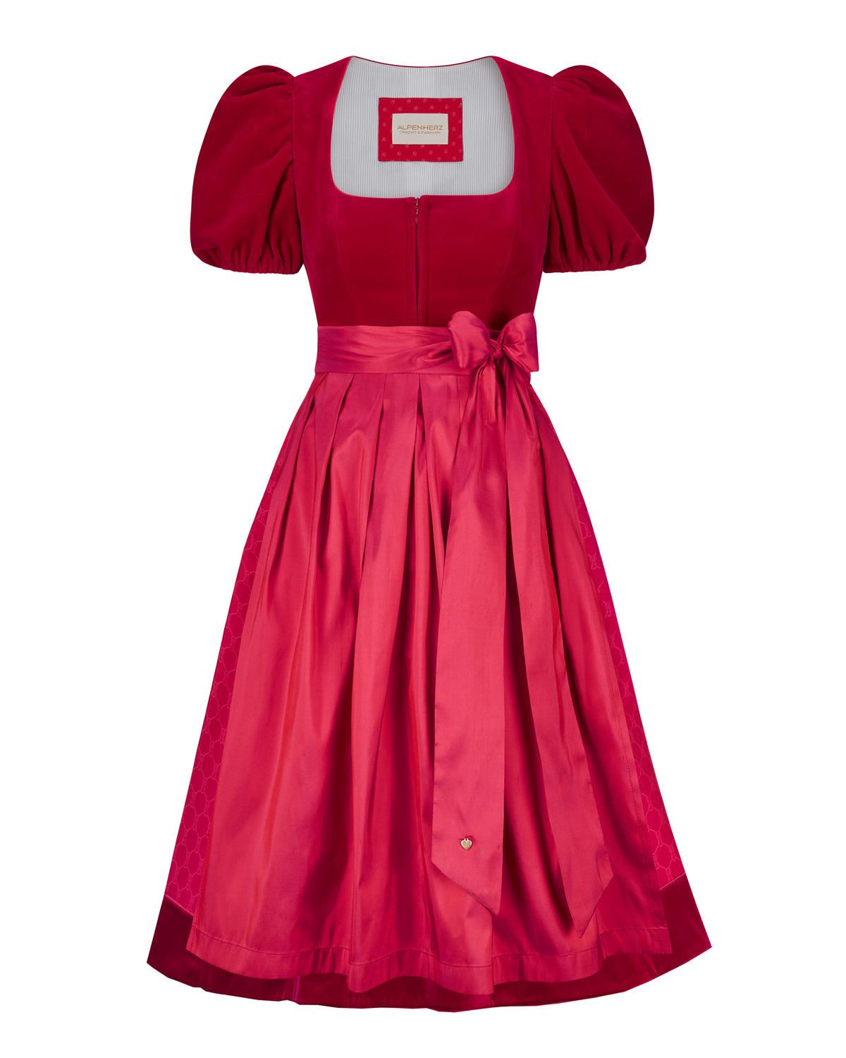 Samtdirndl Mona mit abnehmbarem Puffarm