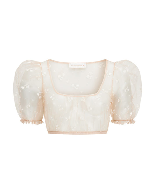 Bluse Cora mit AH Stickerei
