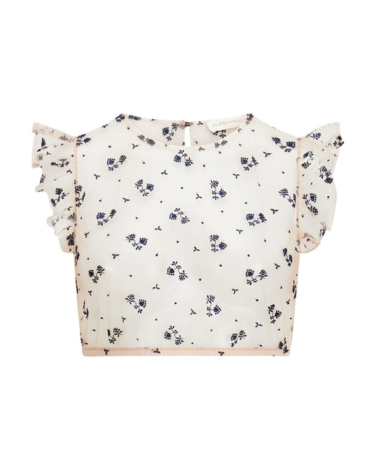 Bluse Kim Flügel Spitze bestickt