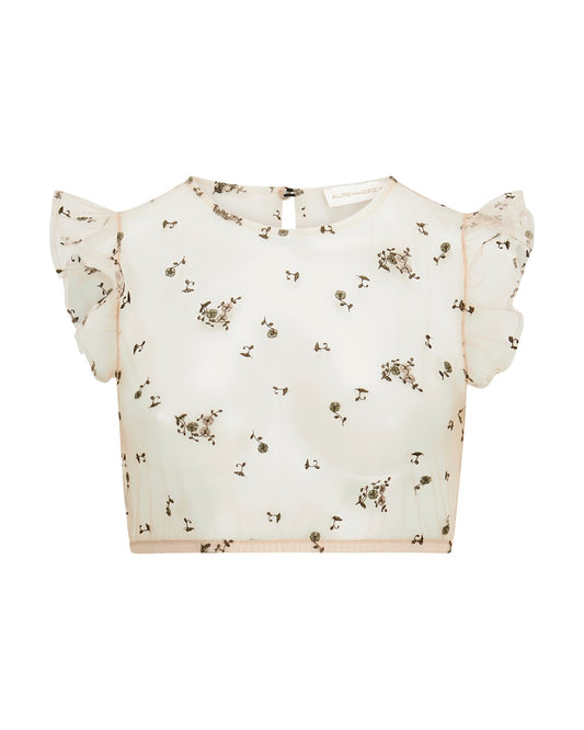 Bluse Kim Flügel Spitze bestickt